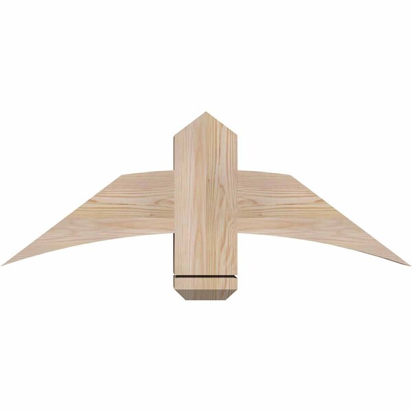 Ekena Millwork Bellingham Smooth Timber Gable Bracket, Douglas Fir, 36"W x 13"H x 5 1/2"D x 5 1/2"F, 9/12 Pitch GBW036X13X0606BEL00SDF - main
